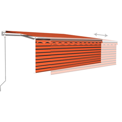 vidaXL Markise Automatisch mit Rollo LED Windsensor 4,5x3m