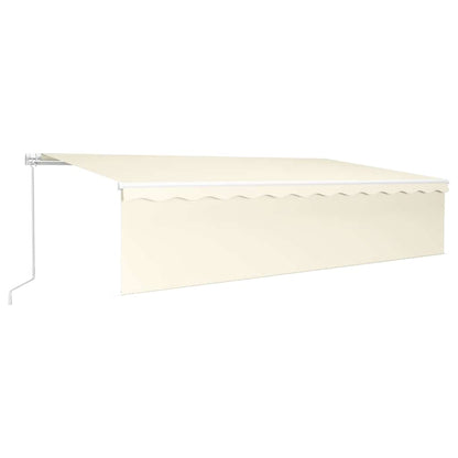 vidaXL Markise Manuell Einziehbar mit Rollo 6x3 m Creme