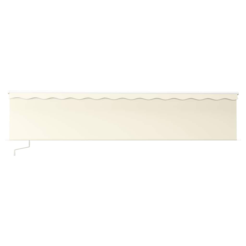 vidaXL Markise Manuell Einziehbar mit Rollo 6x3 m Creme