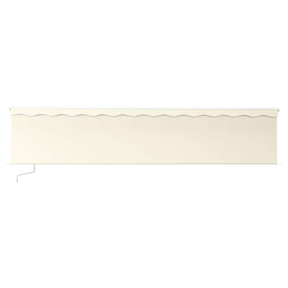 vidaXL Markise Manuell Einziehbar mit Rollo 6x3 m Creme