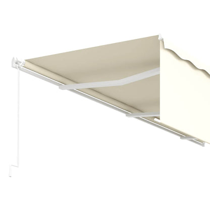 vidaXL Markise Manuell Einziehbar mit Rollo 6x3 m Creme