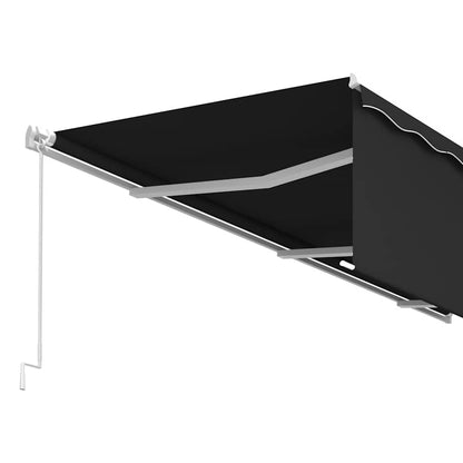 vidaXL Markise Manuell Einziehbar mit Rollo 6x3 m Anthrazit
