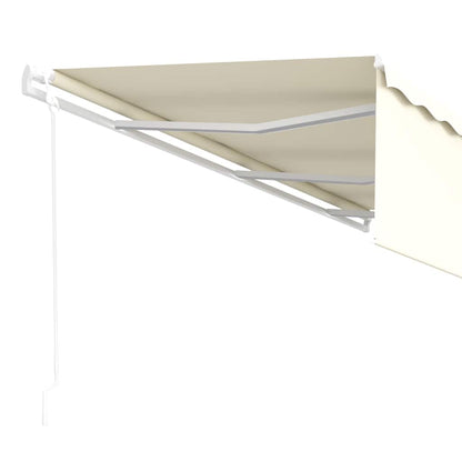 vidaXL Markise Automatisch Einziehbar mit Volant 6x3 m Creme