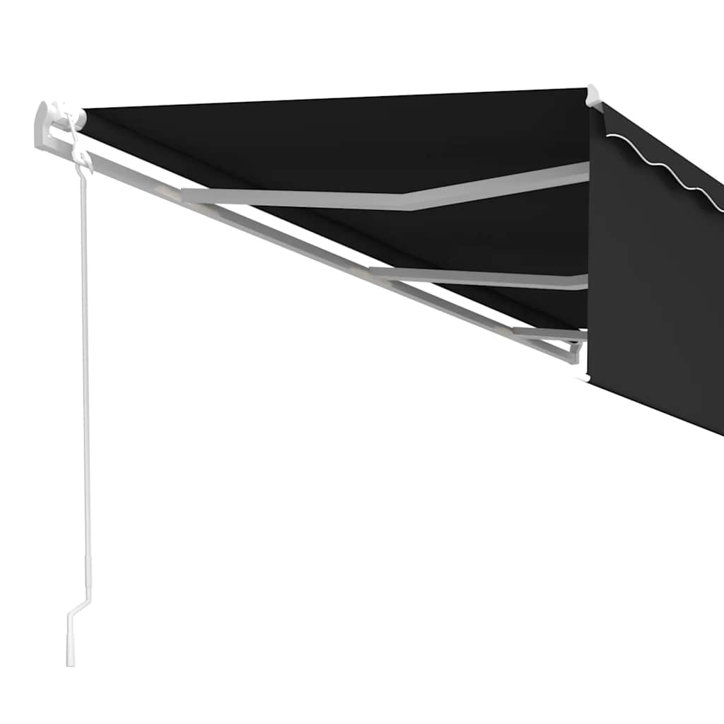 vidaXL Markise Automatisch Einziehbar mit Volant 6x3 m Anthrazit
