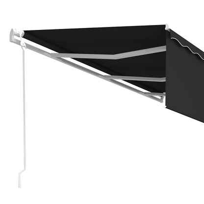 vidaXL Markise Automatisch Einziehbar mit Volant 6x3 m Anthrazit