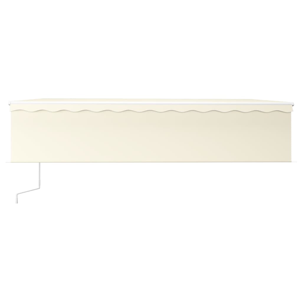 vidaXL Markise Automatisch mit Rollo LED Windsensor 6x3 m Creme