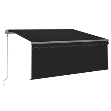 Store banne rétractable automatique avec lambrequin vidaXL 3x2,5 m Anthracite