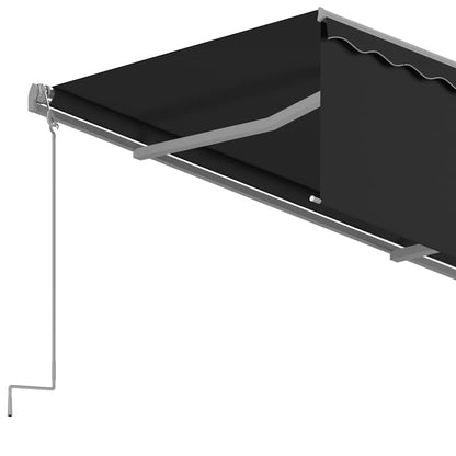Store banne escamotable avec lambrequin vidaXL 3,5x2,5 m Anthracite