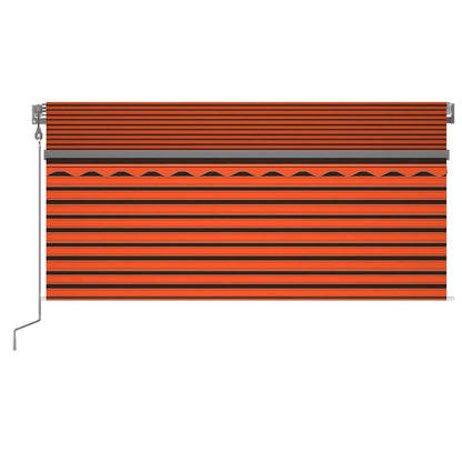 vidaXL Store banne automatique avec lambrequin et capteur de vent à LED 3,5x2,5 m