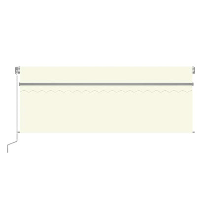 vidaXL Markise Manuell Einziehbar mit Rollo 4,5x3 m Creme