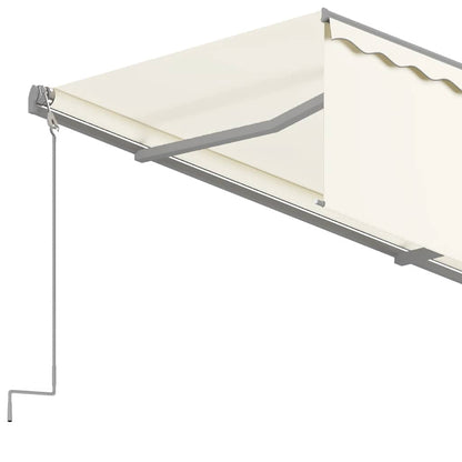 vidaXL Markise Manuell Einziehbar mit Rollo 4,5x3 m Creme