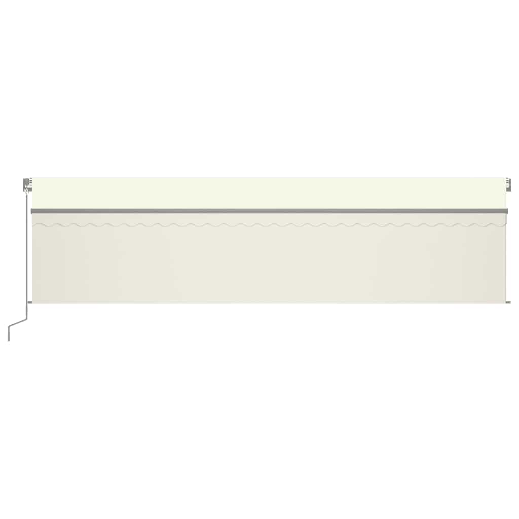 vidaXL Markise Manuell Einziehbar mit Rollo 6x3 m Creme
