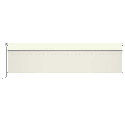 vidaXL Markise Manuell Einziehbar mit Rollo 6x3 m Creme