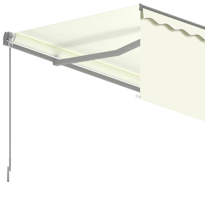 vidaXL Markise Manuell Einziehbar mit Rollo 6x3 m Creme
