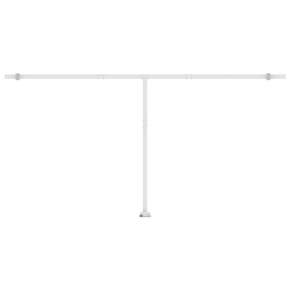 vidaXL Markise Manuell Einziehbar mit LED 600x350 cm Orange und Braun