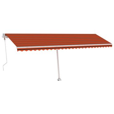 vidaXL Standmarkise Automatisch 600x350 cm Orange/Braun