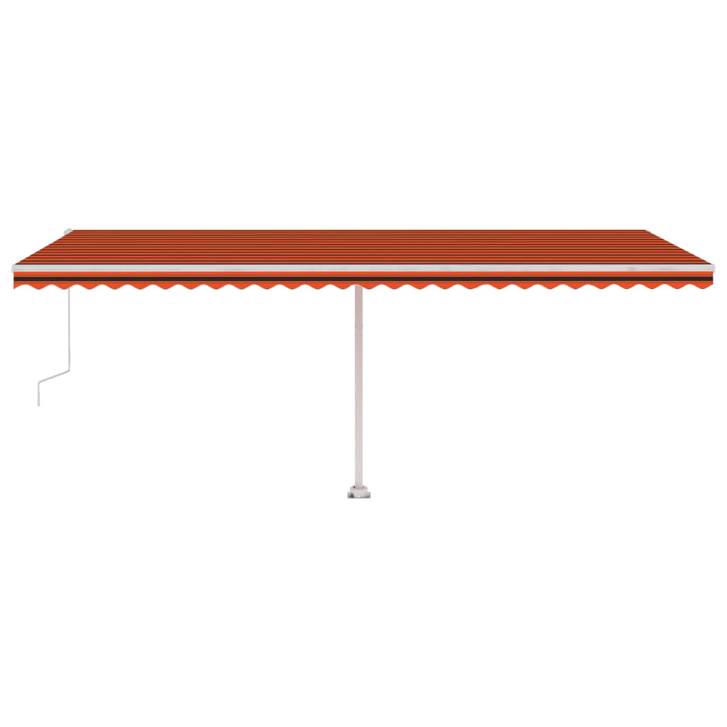 vidaXL Standmarkise Automatisch 600x350 cm Orange/Braun