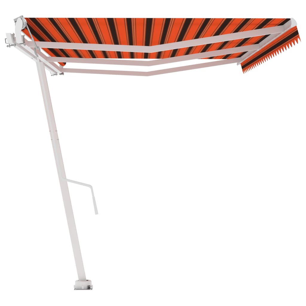 vidaXL Standmarkise Automatisch 600x350 cm Orange/Braun