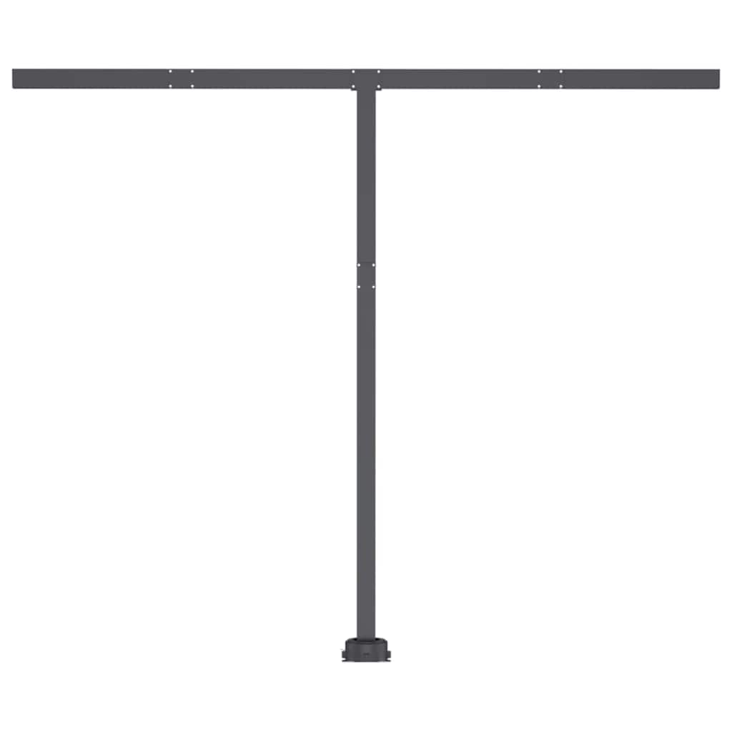 vidaXL Markise Manuell Einziehbar mit LED 300x250 cm Gelb und Weiß