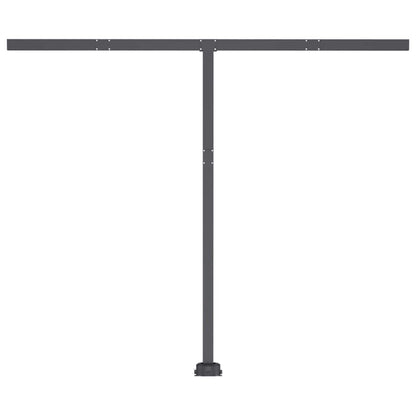 vidaXL Markise Manuell Einziehbar mit LED 300x250 cm Gelb und Weiß