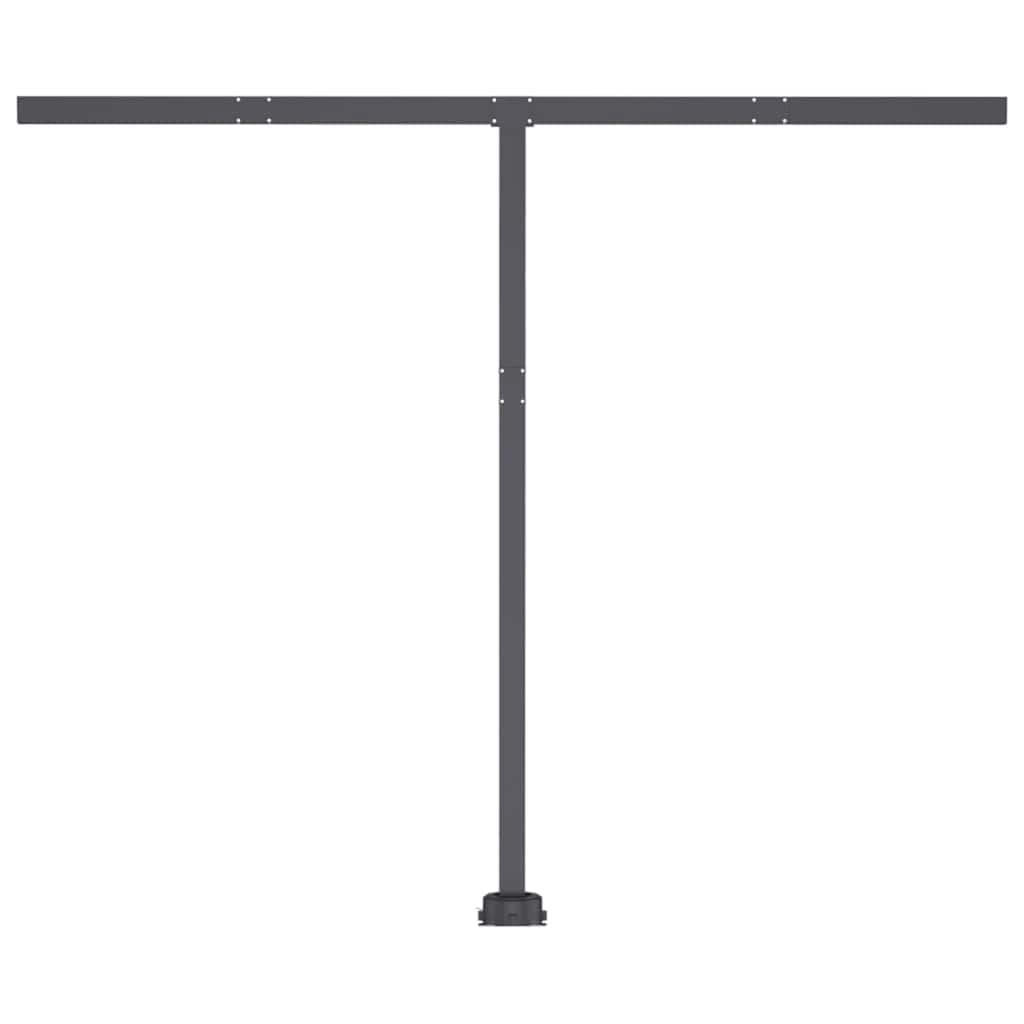 vidaXL Markise Manuell Einziehbar mit LED 300x250 cm Orange und Braun