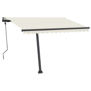 vidaXL Standmarkise Automatisch 300x250 cm Cremeweiß