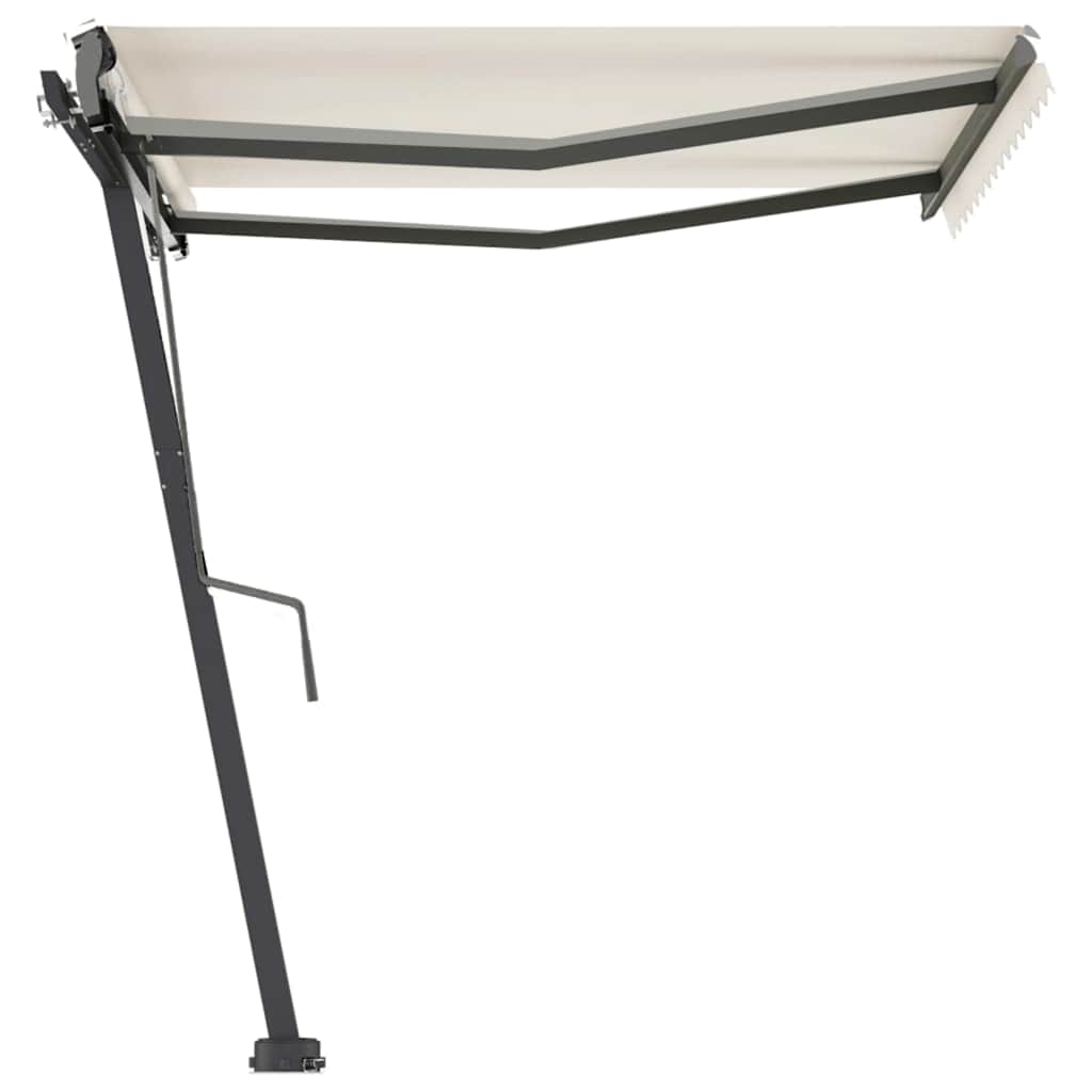 vidaXL Store banne autoportant automatique 300x250 cm Blanc cassé