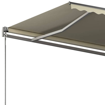 vidaXL Store banne autoportant automatique 300x250 cm Blanc cassé