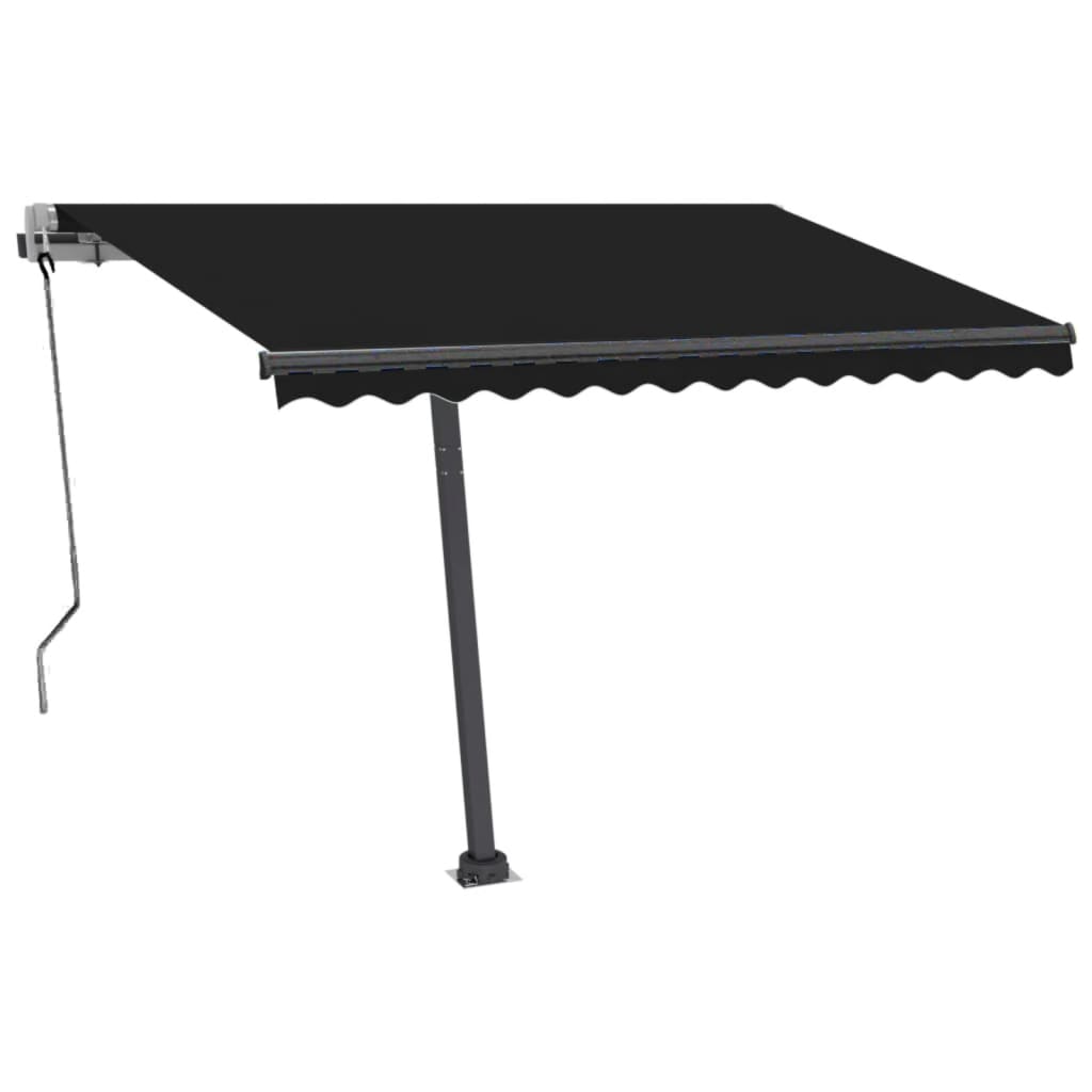 vidaXL Automatische Markise mit LED & Windsensor 300x250 cm Anthrazit