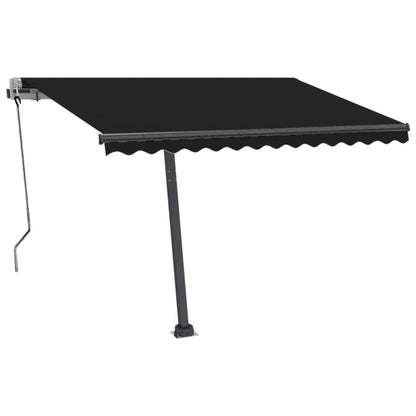 vidaXL Automatische Markise mit LED & Windsensor 300x250 cm Anthrazit