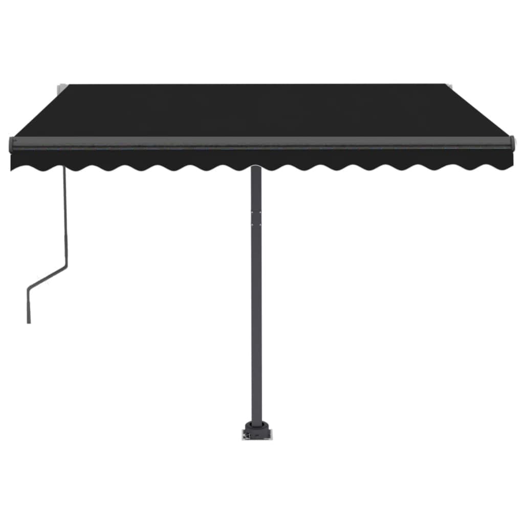 vidaXL Automatische Markise mit LED & Windsensor 300x250 cm Anthrazit