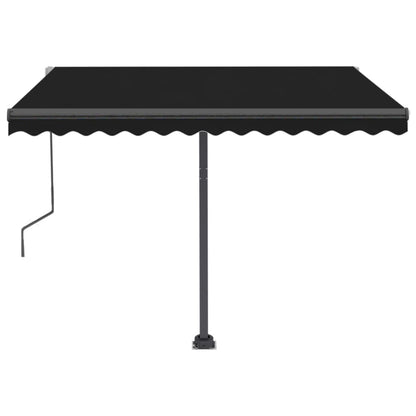 vidaXL Automatische Markise mit LED & Windsensor 300x250 cm Anthrazit