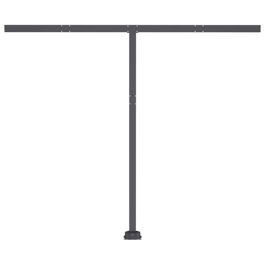 vidaXL Standmarkise Manuell Einziehbar 350x250 cm Gelb/Weiß