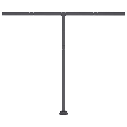 vidaXL Standmarkise Manuell Einziehbar 350x250 cm Gelb/Weiß