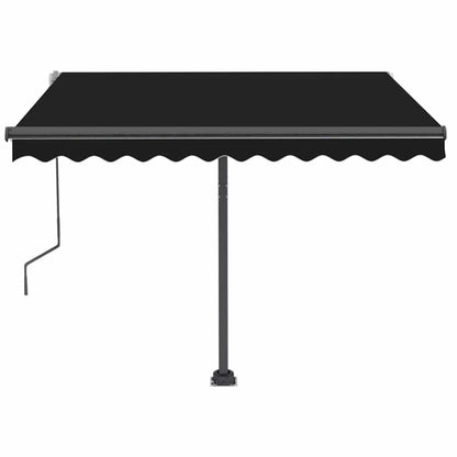 vidaXL Standmarkise Manuell Einziehbar 350x250 cm Anthrazit