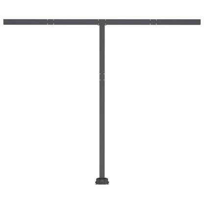 vidaXL Standmarkise Manuell Einziehbar 350x250 cm Anthrazit
