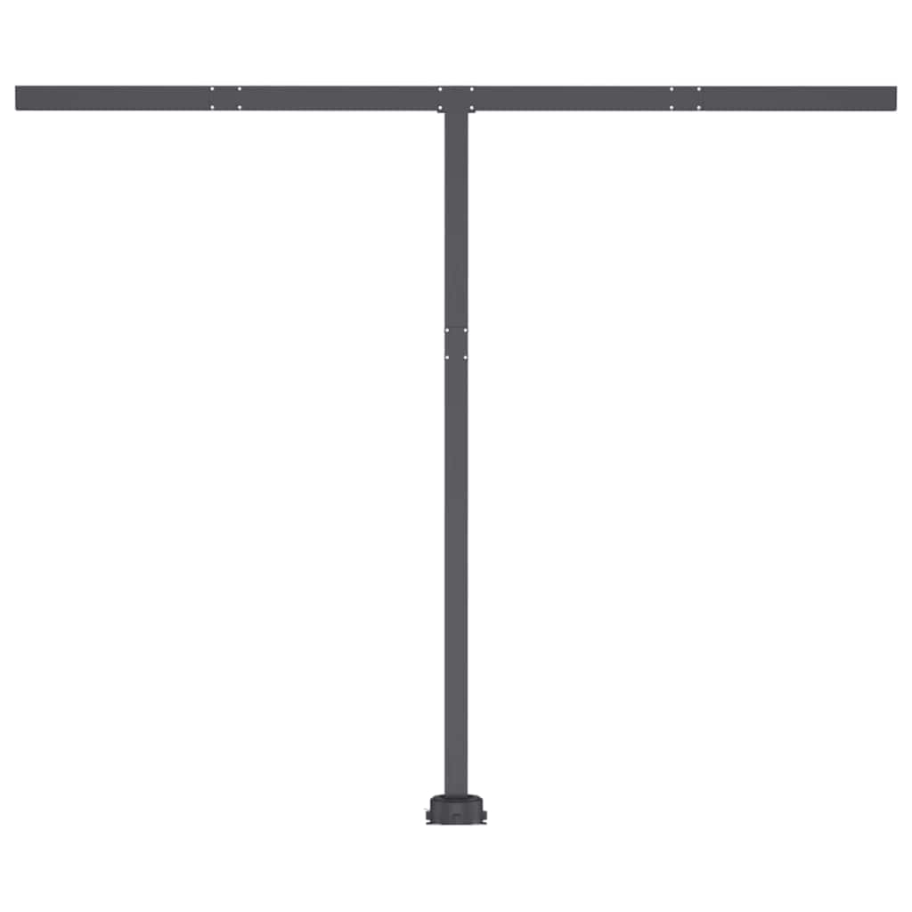 vidaXL Markise Manuell Einziehbar mit LED 350x250 cm Creme