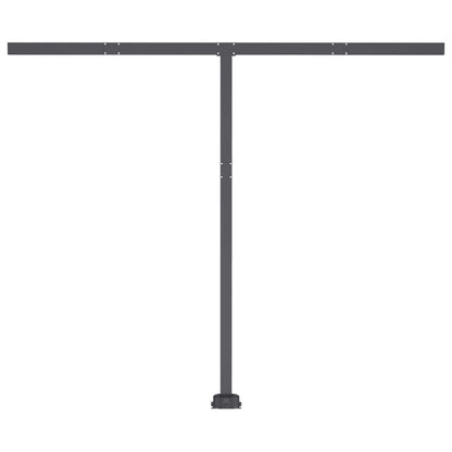 vidaXL Markise Manuell Einziehbar mit LED 350x250 cm Creme
