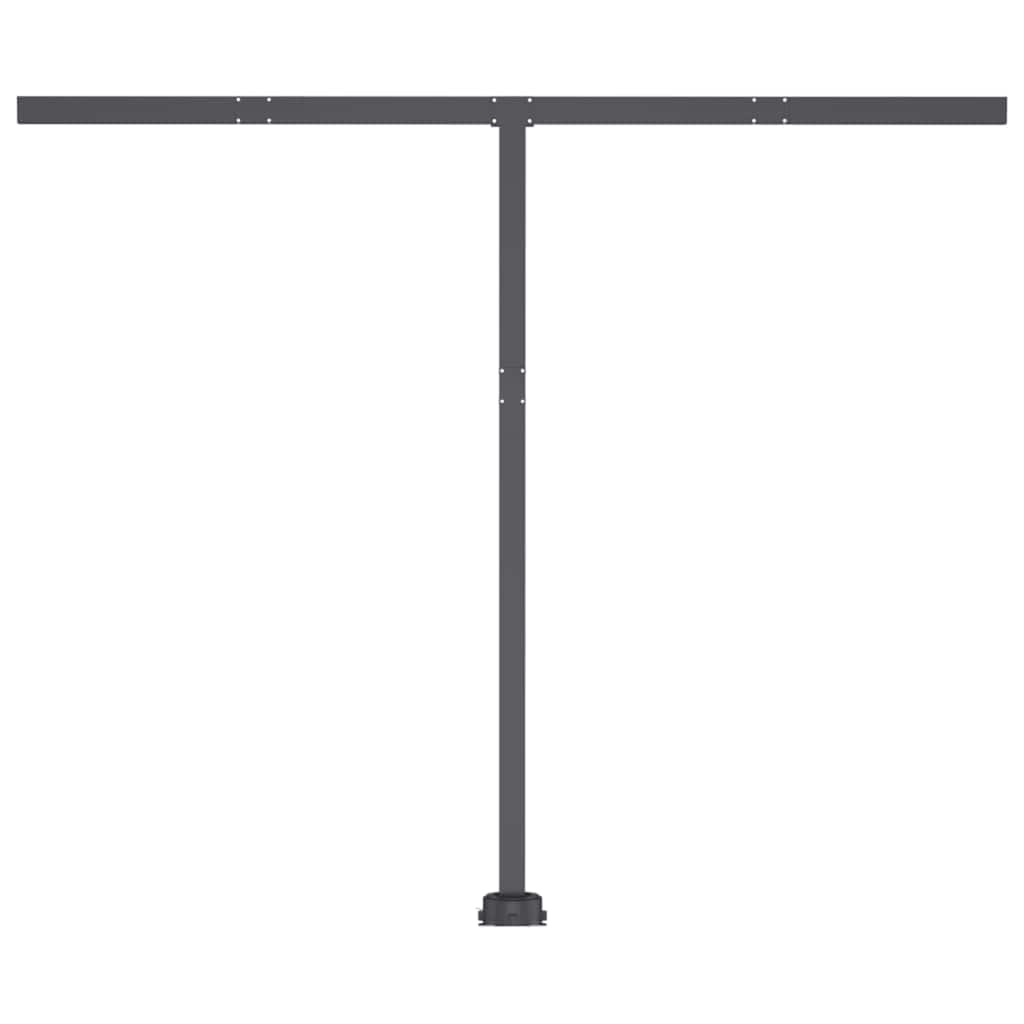 vidaXL Markise Manuell Einziehbar mit LED 350x250 cm Anthrazit