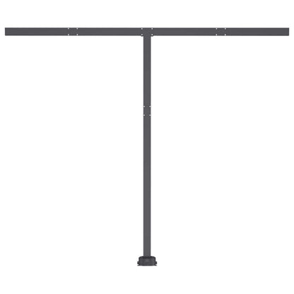 vidaXL Markise Manuell Einziehbar mit LED 350x250 cm Anthrazit