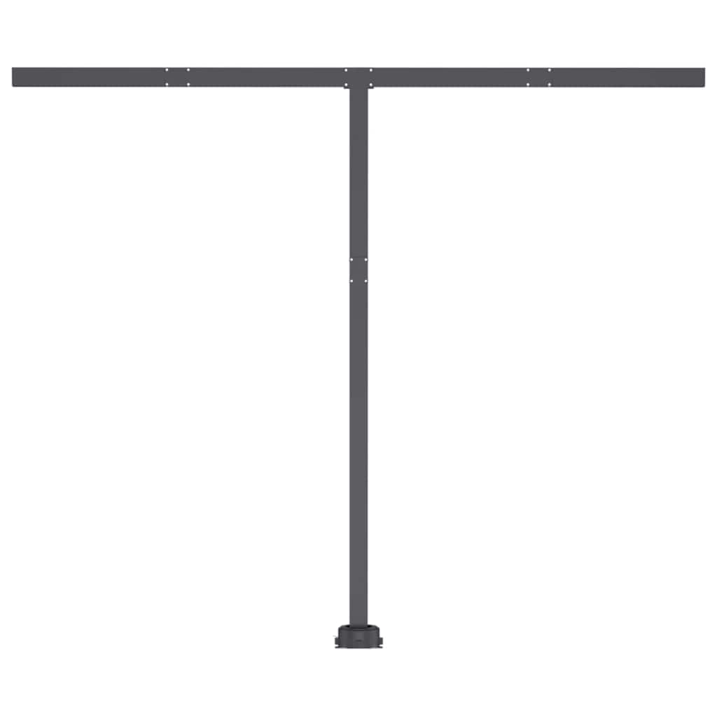 vidaXL Einziehbare Markise Handbetrieben LED 350x250 cm Orange Braun