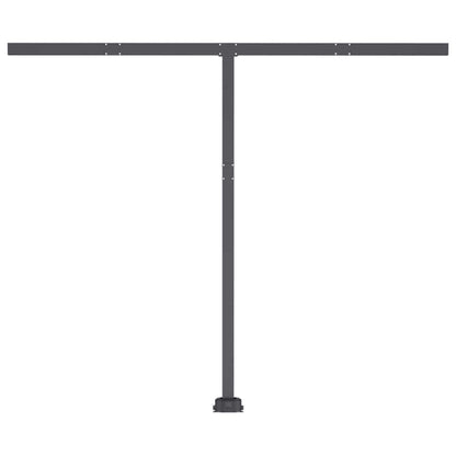 vidaXL Einziehbare Markise Handbetrieben LED 350x250 cm Orange Braun