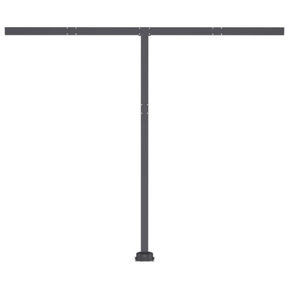 vidaXL Standmarkise Automatisch 350x250 cm Blau/Weiß