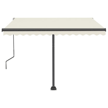 vidaXL Standmarkise Automatisch 350x250 cm Cremeweiß