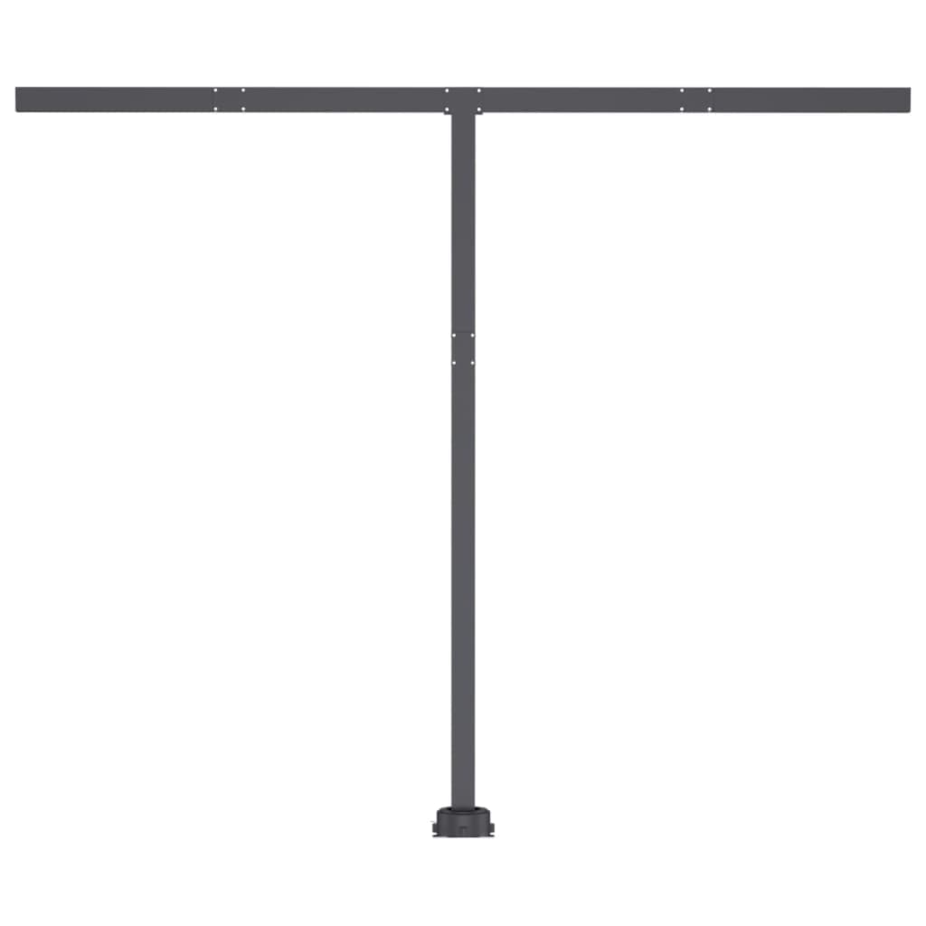 vidaXL Standmarkise Automatisch 350x250 cm Gelb/Weiß