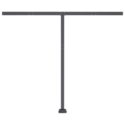 vidaXL Standmarkise Automatisch 350x250 cm Gelb/Weiß