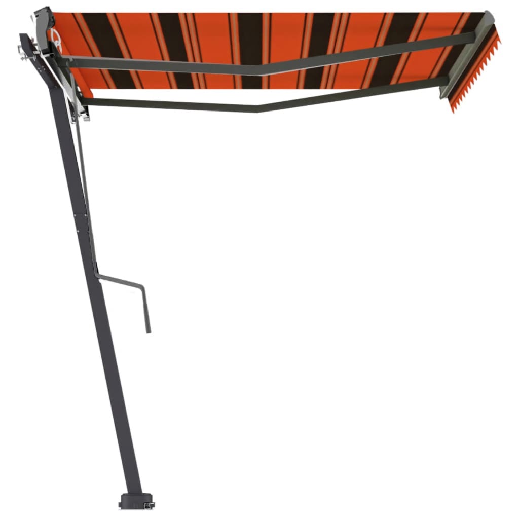 vidaXL Standmarkise Automatisch 350x250 cm Orange/Braun
