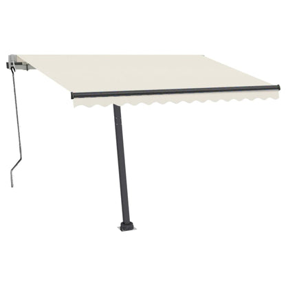 vidaXL Automatische Markise mit LED & Windsensor 350x250 cm Creme