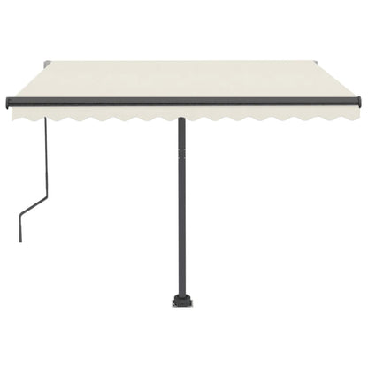 vidaXL Automatische Markise mit LED & Windsensor 350x250 cm Creme