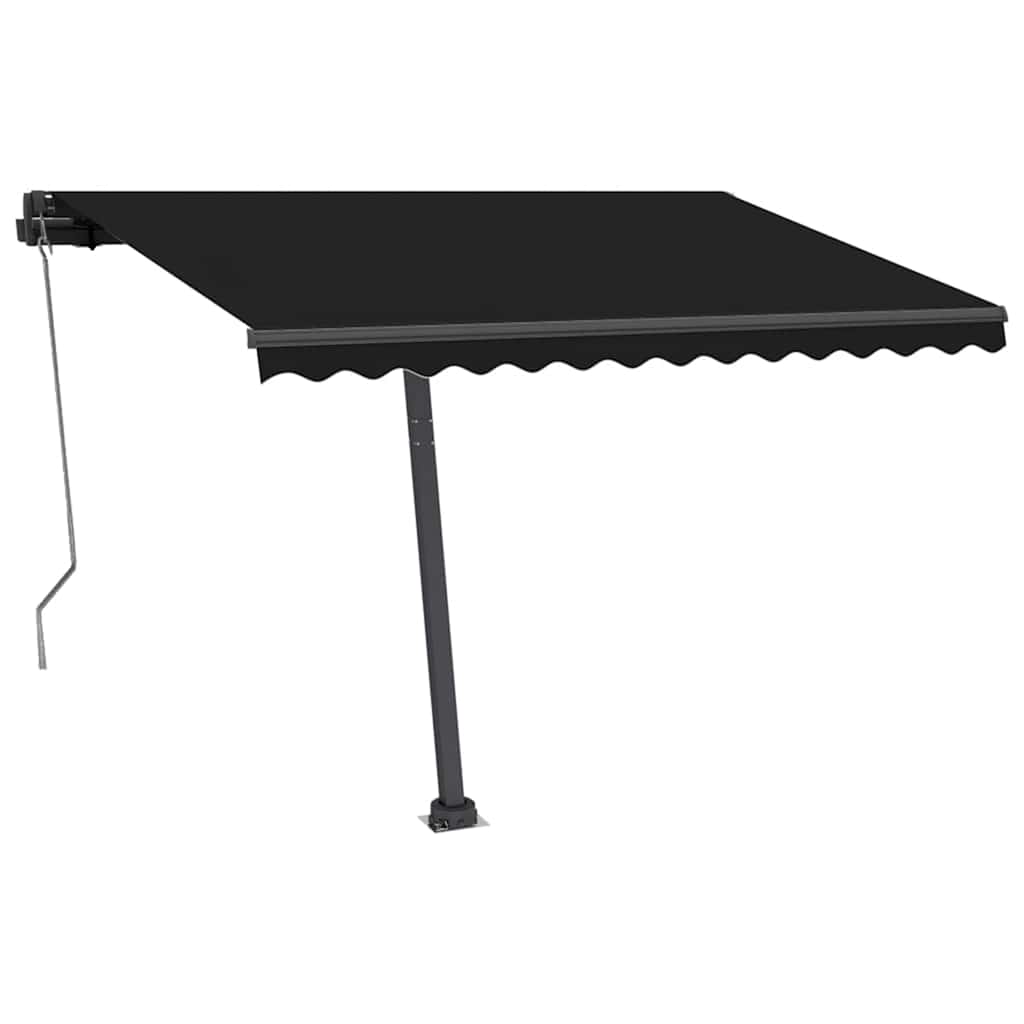 vidaXL Automatische Markise mit LED & Windsensor 350x250 cm Anthrazit